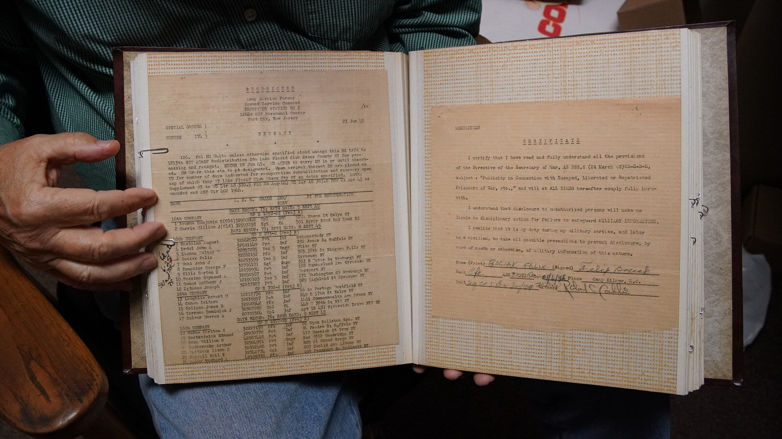 Scrap book found of Felix Bociak life that tells staggering wartime tale of loss, imprisonment